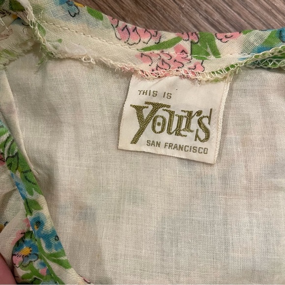 Vtg 70s This Is Yours Women’s XS Prairie Dress Gunne Style Floral Renaissance - Picture 6 of 11